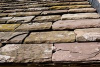 Roof tiles from local stone